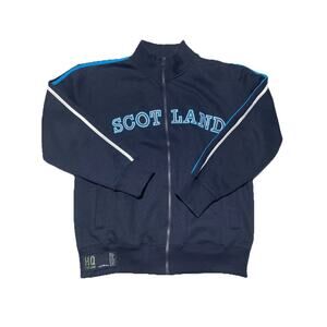 Scotland Jacket Mens Extra Large Blue Dolmen HQ Full Zip Track Retro 80s 90s XL